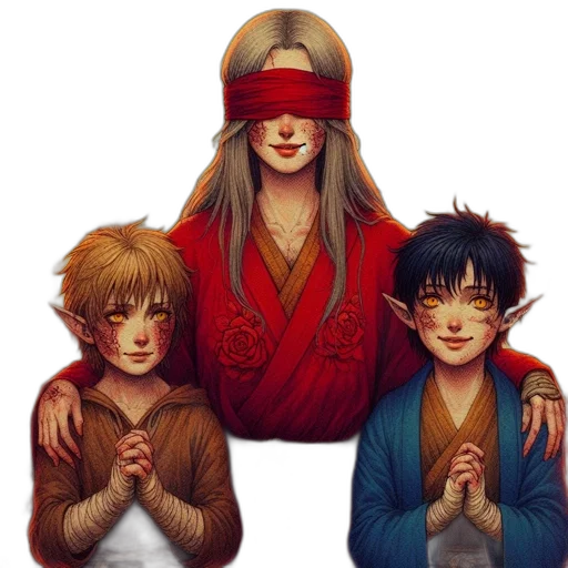 fantasy art, pixel art, concept art, anime transparent PNG cut-out