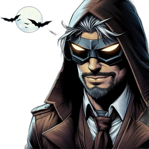 mask, comic book art, concept art, cartoon transparent PNG cut-out