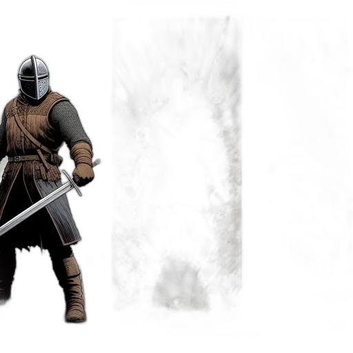 sword, weapon, concept art, 3d render transparent PNG cut-out