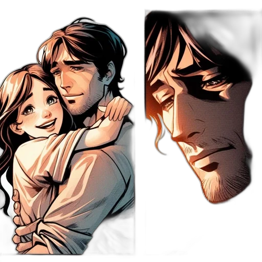 comic book art, concept art, photorealistic, earth tones transparent PNG cut-out