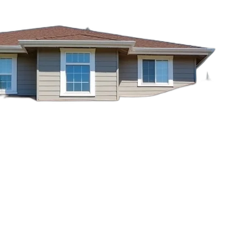 building, umbrella, furniture, 3d render transparent PNG cut-out