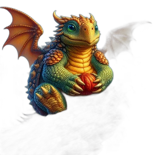 dragon, creature, animal, fantasy art transparent PNG cut-out