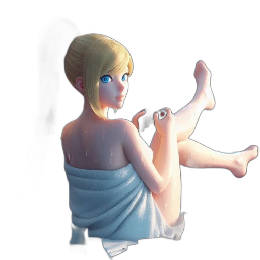 dress, staff, creature, shoes transparent PNG cut-out