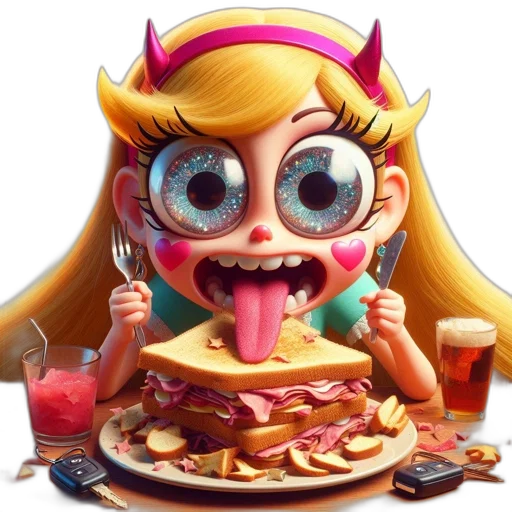 food, face, creature, animal transparent PNG cut-out