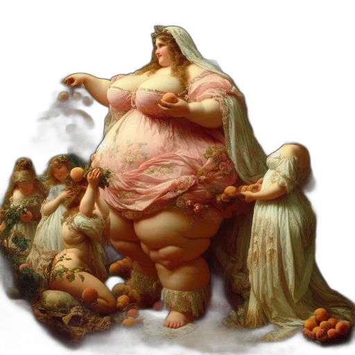 dress, food, concept art, photorealistic transparent PNG cut-out