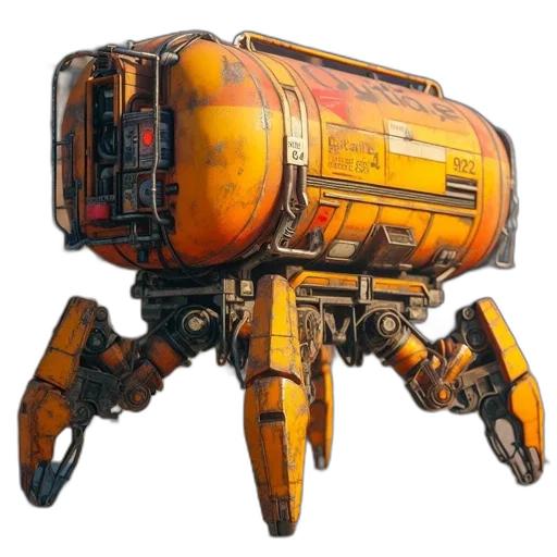robot, weapon, creature, concept art transparent PNG cut-out