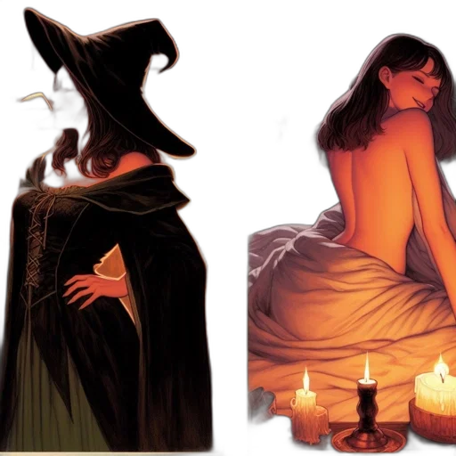 concept art, fantasy art, comic book art, fire transparent PNG cut-out