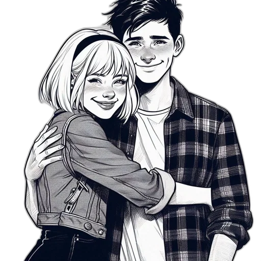 jacket, cartoon, comic book art, pencil sketch transparent PNG cut-out