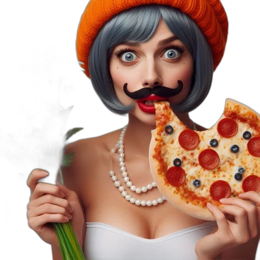 food, face, dress, jewelry transparent PNG cut-out