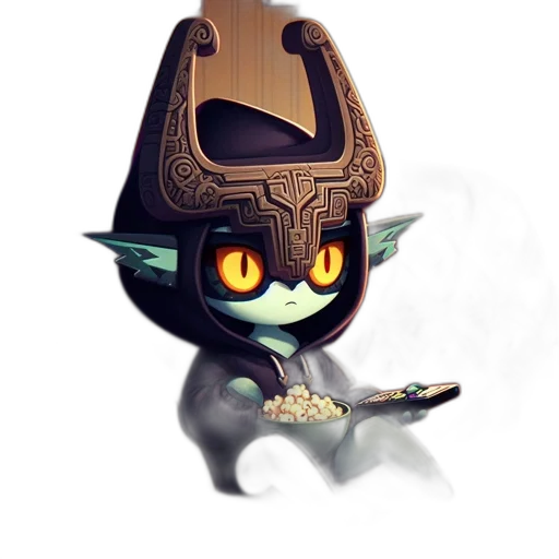 staff, weapon, hat, mask transparent PNG cut-out