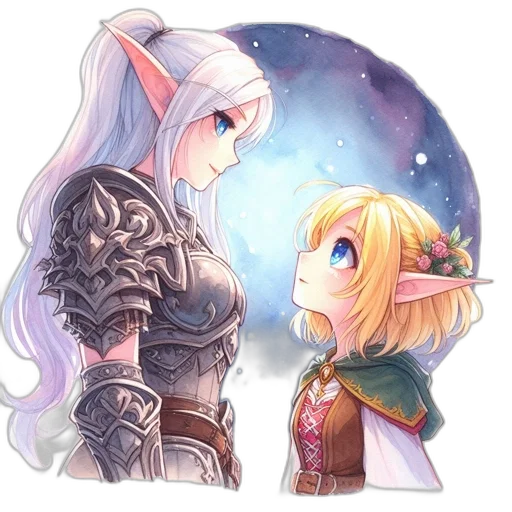 sword, fantasy art, concept art, watercolor transparent PNG cut-out