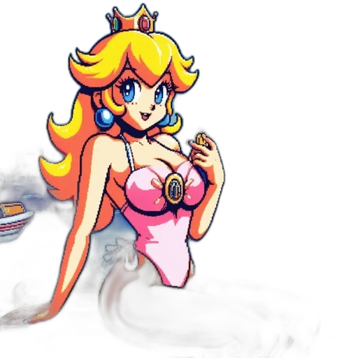 crown, dress, concept art, pixel art transparent PNG cut-out
