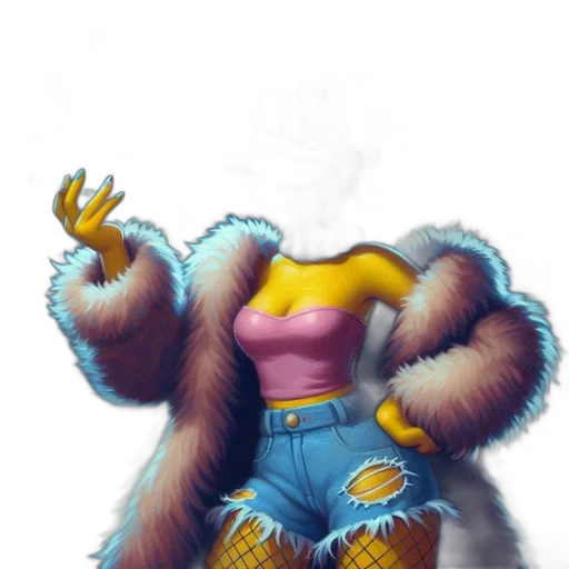jacket, dress, animal, concept art transparent PNG cut-out