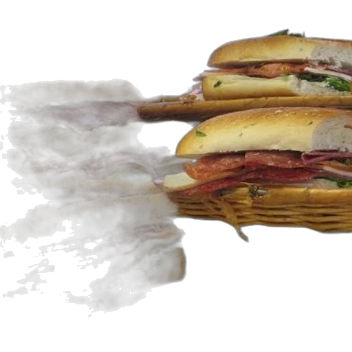 food, weapon, shoes, photorealistic transparent PNG cut-out