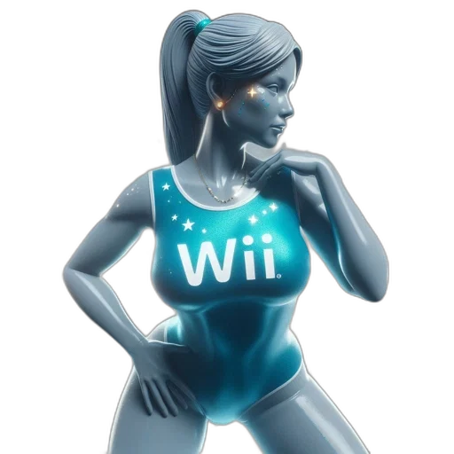dress, robot, concept art, 3d render transparent PNG cut-out