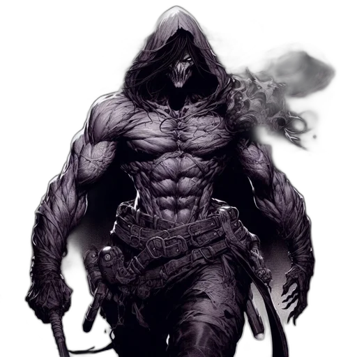 comic book art, concept art, fantasy art, photorealistic transparent PNG cut-out