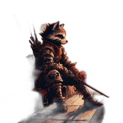dragon, sword, staff, animal transparent PNG cut-out