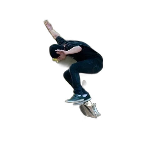 shoes, creature, staff, hair transparent PNG cut-out