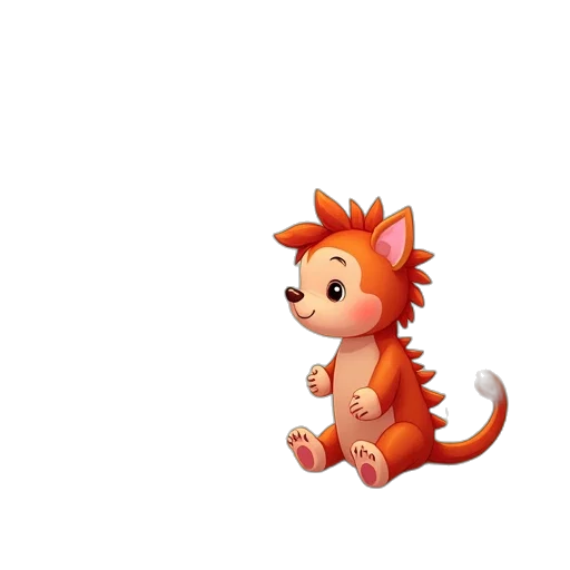 dragon, animal, creature, staff transparent PNG cut-out
