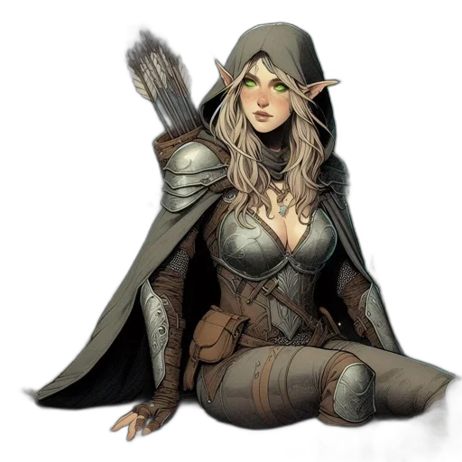 fantasy art, concept art, comic book art, pixel art transparent PNG cut-out