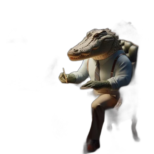creature, dragon, animal, staff transparent PNG cut-out
