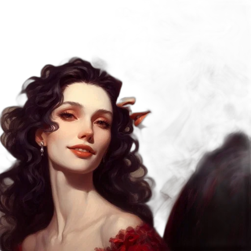 face, crown, dragon, dress transparent PNG cut-out