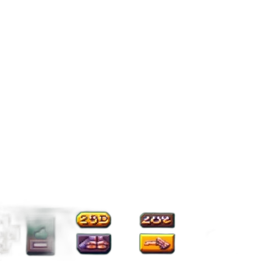 3d render, pixel art, nostalgic, retro transparent PNG cut-out