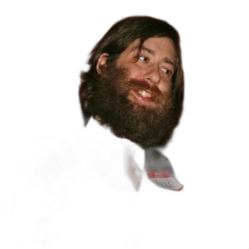 hair, face, staff, creature transparent PNG cut-out