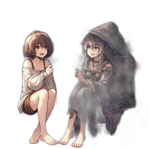 dress, creature, umbrella, mask transparent PNG cut-out