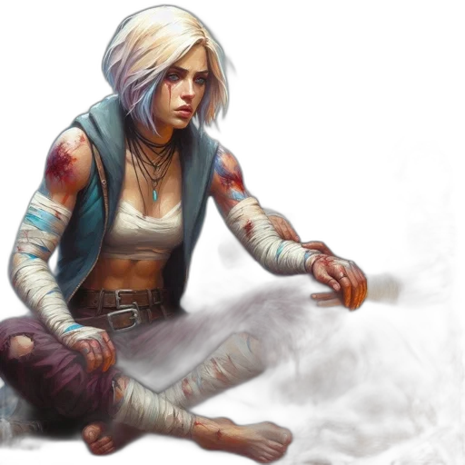 fantasy art, concept art, comic book art, photorealistic transparent PNG cut-out