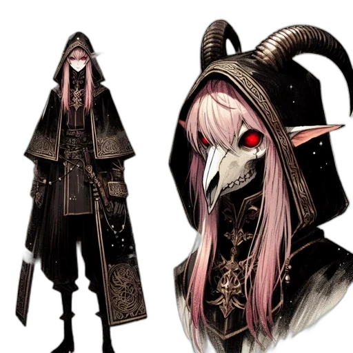 staff, mask, weapon, dragon transparent PNG cut-out