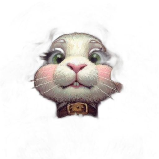 face, staff, animal, creature transparent PNG cut-out