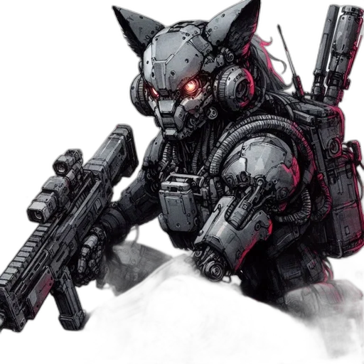 robot, weapon, animal, concept art transparent PNG cut-out