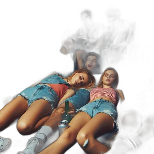 photorealistic, 3d render, concept art, vaporwave transparent PNG cut-out