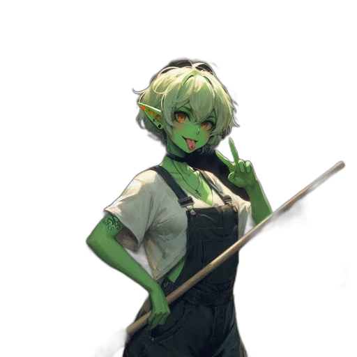 staff, mask, creature, weapon transparent PNG cut-out