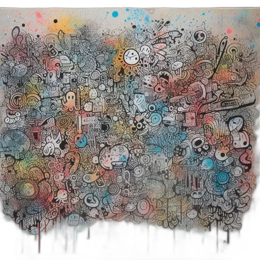 mask, robot, watercolor, concept art transparent PNG cut-out