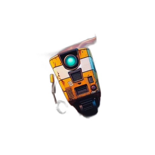 robot, mask, staff, weapon transparent PNG cut-out