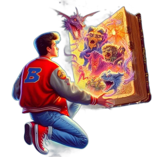 jacket, dragon, robot, comic book art transparent PNG cut-out