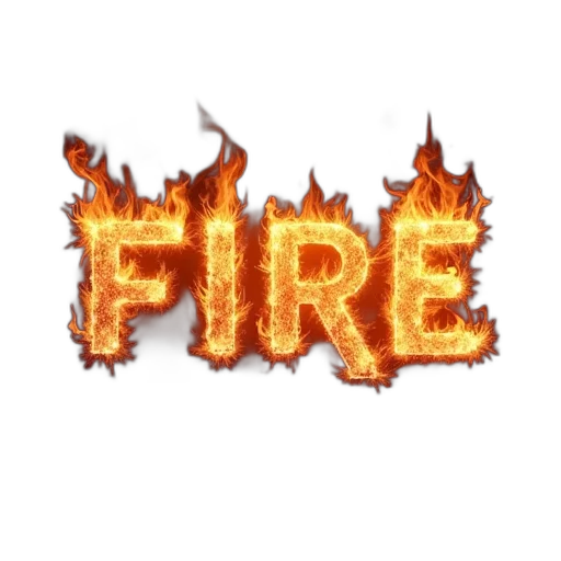staff, fire, effect, text transparent PNG cut-out