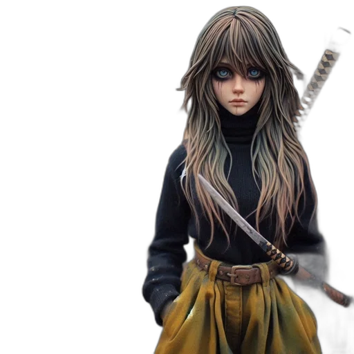 sword, fantasy art, concept art, 3d render transparent PNG cut-out