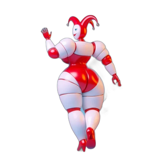 robot, dress, 3d render, concept art transparent PNG cut-out