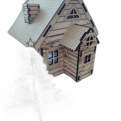 building, umbrella, 3d render, concept art transparent PNG cut-out