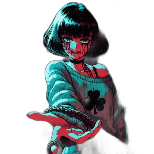 dress, jacket, creature, mask transparent PNG cut-out