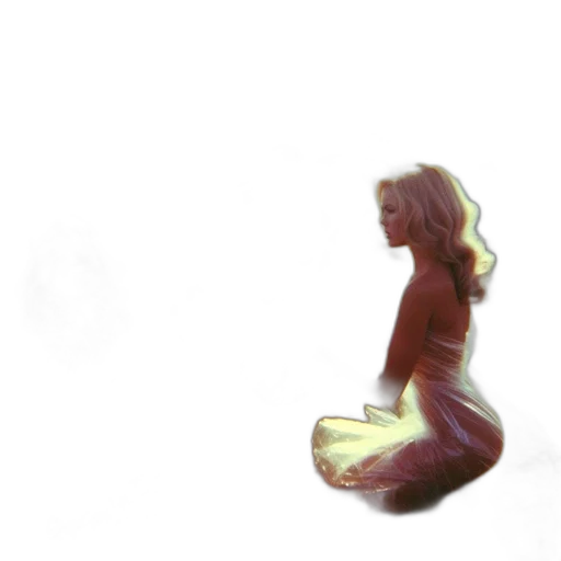dress, creature, robot, staff transparent PNG cut-out