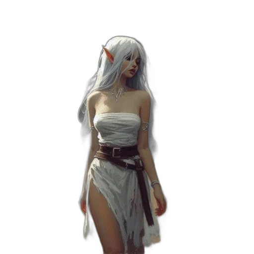 dress, creature, concept art, fantasy art transparent PNG cut-out