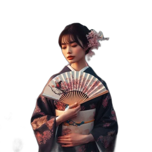 umbrella, staff, dress, face transparent PNG cut-out
