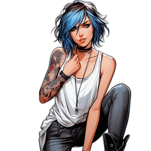dress, comic book art, concept art, cartoon transparent PNG cut-out