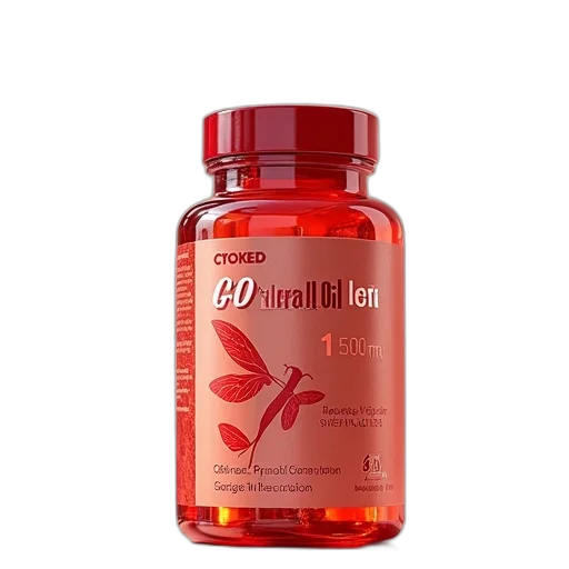 krill, oil, 500mg transparent PNG cut-out