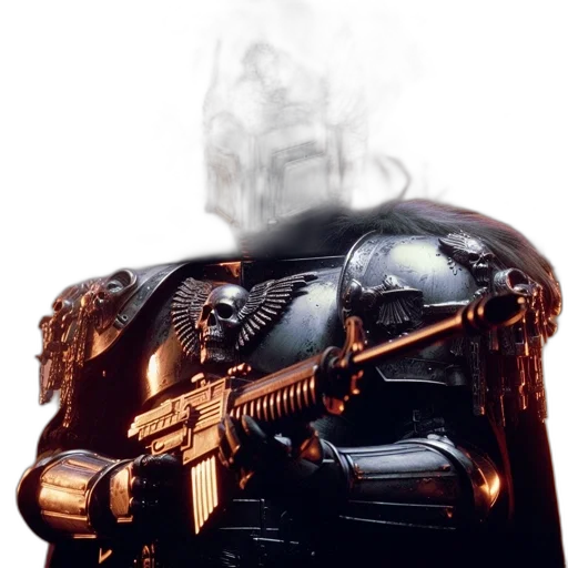 weapon, robot, mask, jacket transparent PNG cut-out