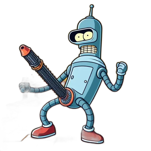 robot, staff, weapon, concept art transparent PNG cut-out